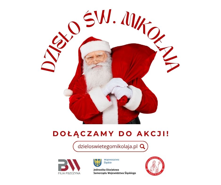 Akcja Dzieło św. Mikołaja w&nbsp;Bibliotece Pedagogicznej w&nbsp;Pszczynie - grafika
